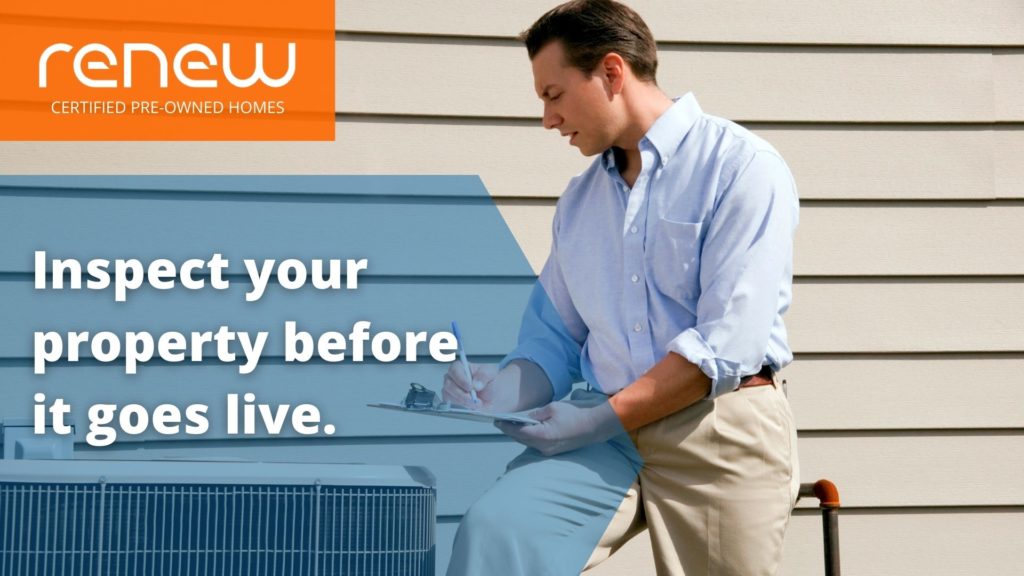ReNew CPO Homes - Inspect your property before it goes live